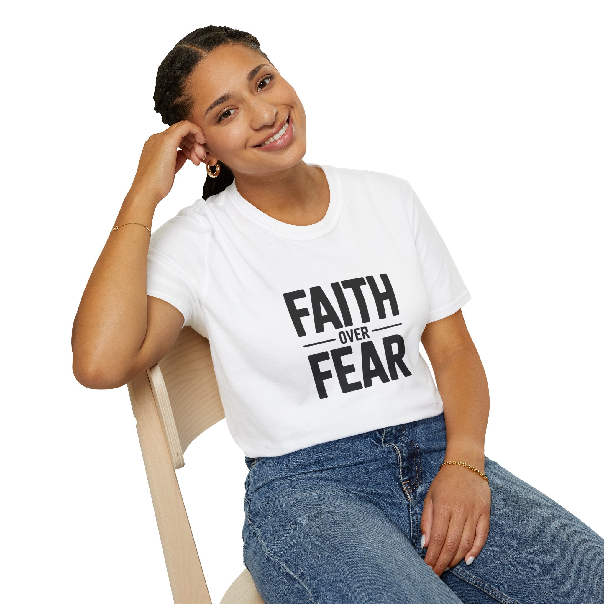 Faith Over Fear T-Shirt — Inspirational Christian Graphic Tee