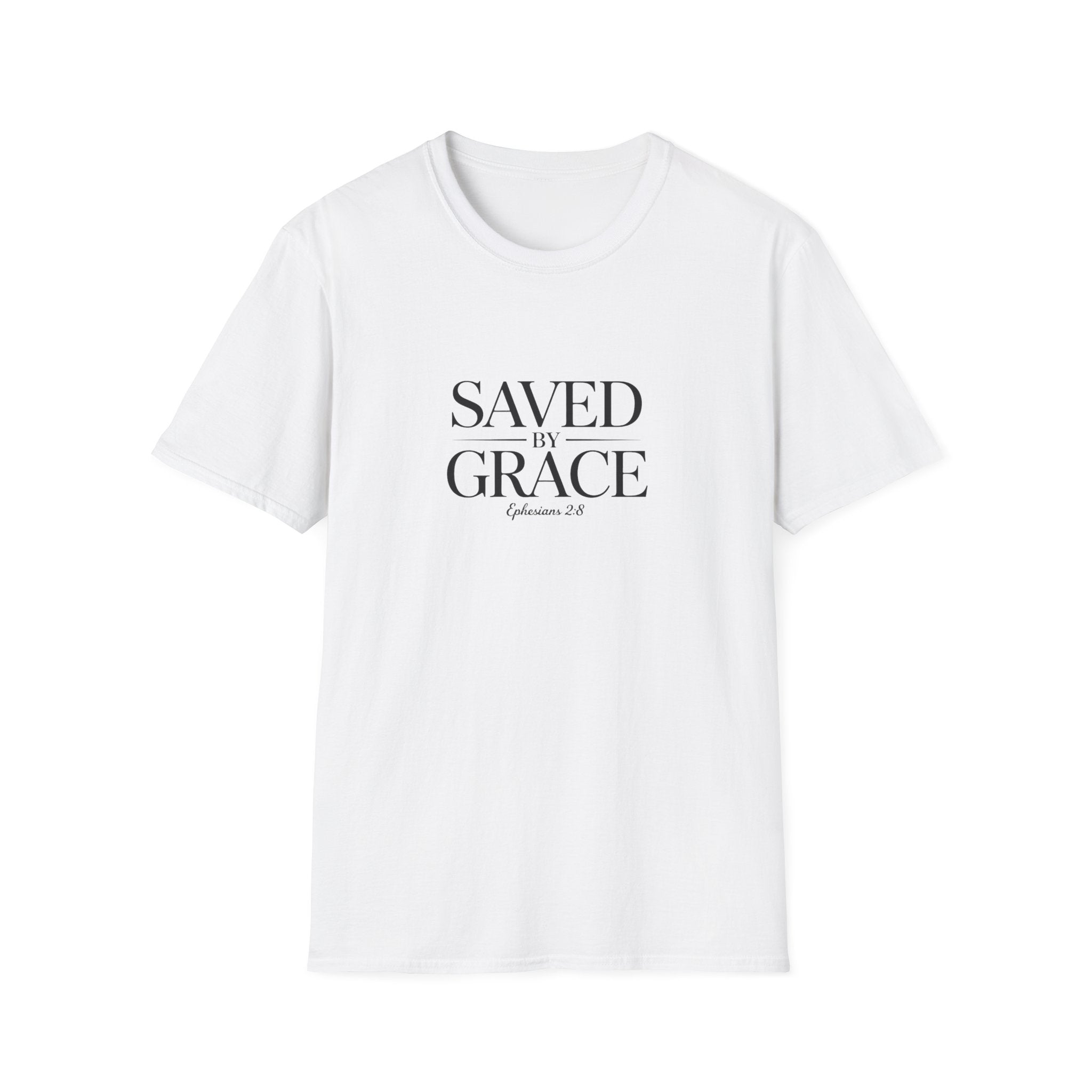 Saved by Grace T-Shirt — Christian Faith Tee (Ephesians 2:8)