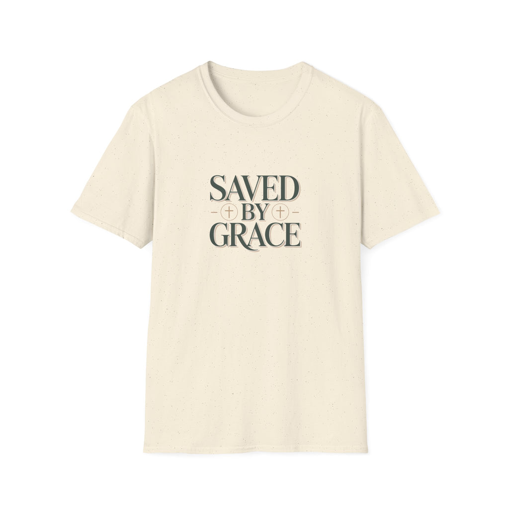 Saved By Grace T-Shirt — Christian Faith Tee (Inspirational Scripture Gift)