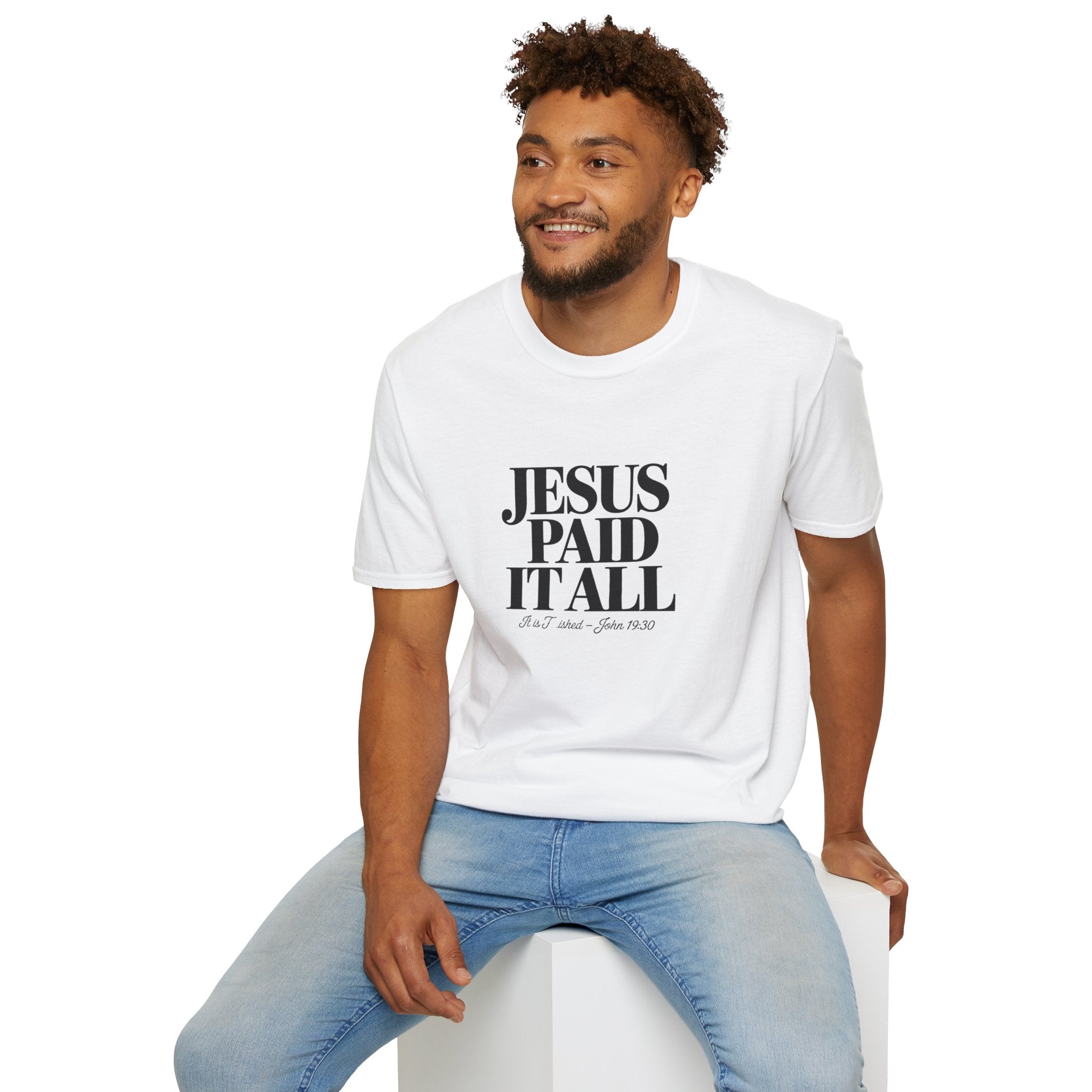 Jesus Paid It All T-Shirt — Faith-Based Christian Tee (1st Pet. 2:24)